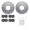4212-76004 Geospec Brake Rotors w/Heavy-Duty Brake Pads & Hardware, Fits Select Lexus/Toyota/Scion, Position: Front - image 1