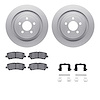 4212-99073 Geospec Brake Rotors w/Heavy-Duty Brake Pads & Hardware, Fits Select Ford/Lincoln/Mercury/Mazda, Position: Rear - image 1