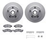 4212-99101 Geospec Brake Rotors w/Heavy-Duty Brake Pads & Hardware, 1973-1985 Ford/Lincoln/Mercury/Mazda, Position: Front - image 1