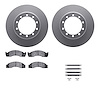 4212-99108 Geospec Brake Rotors w/Heavy-Duty Brake Pads & Hardware, 1988-1998 Ford/Lincoln/Mercury/Mazda, Position: Front, Rear - image 1