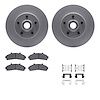 4212-99116 Geospec Brake Rotors w/Heavy-Duty Brake Pads & Hardware, 1995-2002 Ford/Lincoln/Mercury/Mazda, Position: Front - image 1
