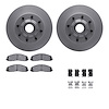 4212-99219 Geospec Brake Rotors w/Heavy-Duty Brake Pads & Hardware, Fits Select Ford/Lincoln/Mercury/Mazda, Position: Front - image 1