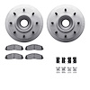 4212-99221 Geospec Brake Rotors w/Heavy-Duty Brake Pads & Hardware, Fits Select Ford/Lincoln/Mercury/Mazda, Position: Front - image 1