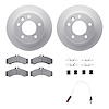 4222-40009 Geospec Brake Rotors w/Heavy-Duty Brake Pads/Sensor & Hardware Kit, 2003-2006 Mopar, Position: Front