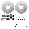 4222-40010 Geospec Brake Rotors w/Heavy-Duty Brake Pads/Sensor & Hardware Kit, 2003-2006 Mopar, Position: Front
