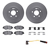 4222-63123 Geospec Brake Rotors w/Heavy-Duty Brake Pads/Sensor & Hardware Kit, Fits Select Mercedes-Benz, Position: Front