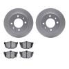 4302-03001 Geospec Brake Rotors with 3000-Series Ceramic Brake Pads Kit, 1997-2006 Kia/Hyundai/Genesis, Position: Rear - image 1