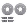 4302-03004 Geospec Brake Rotors with 3000-Series Ceramic Brake Pads Kit, 1999-2006 Kia/Hyundai/Genesis, Position: Rear - image 1