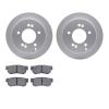 4302-03005 Geospec Brake Rotors with 3000-Series Ceramic Brake Pads Kit, 2001-2010 Kia/Hyundai/Genesis, Position: Rear - image 1