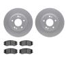 4302-03016 Geospec Brake Rotors with 3000-Series Ceramic Brake Pads Kit, 2004-2006 Kia/Hyundai/Genesis, Position: Front - image 1