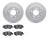 4302-03036 Geospec Brake Rotors with 3000-Series Ceramic Brake Pads Kit, 2008-2011 Kia/Hyundai/Genesis, Position: Rear - image 1