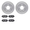 4302-03038 Geospec Brake Rotors with 3000-Series Ceramic Brake Pads Kit, 2010-2010 Kia/Hyundai/Genesis, Position: Rear - image 1