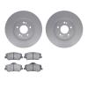 4302-03046 Geospec Brake Rotors with 3000-Series Ceramic Brake Pads Kit, 2011-2015 Kia/Hyundai/Genesis, Position: Front - image 1
