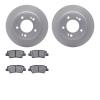 4302-03063 Geospec Brake Rotors with 3000-Series Ceramic Brake Pads Kit, Fits Select Kia/Hyundai/Genesis, Position: Rear - image 1