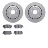 4302-03072 Geospec Brake Rotors with 3000-Series Ceramic Brake Pads Kit, Fits Select Kia/Hyundai/Genesis, Position: Rear - image 1