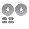 4302-03077 Geospec Brake Rotors with 3000-Series Ceramic Brake Pads Kit, Fits Select Kia/Hyundai/Genesis, Position: Front - image 1