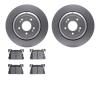 4302-10002 Geospec Brake Rotors with 3000-Series Ceramic Brake Pads Kit, 2017-2020 Kia/Hyundai/Genesis, Position: Rear - image 1