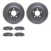 4302-11008 Geospec Brake Rotors with 3000-Series Ceramic Brake Pads Kit, 2006-2009 Land Rover, Position: Front - image 1
