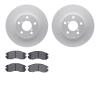 4302-13002 Geospec Brake Rotors with 3000-Series Ceramic Brake Pads Kit, 1990-1996 Subaru, Position: Front - image 1
