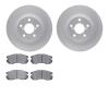 4302-13005 Geospec Brake Rotors with 3000-Series Ceramic Brake Pads Kit, 1990-1996 Subaru, Position: Front - image 1