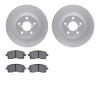 4302-13006 Geospec Brake Rotors with 3000-Series Ceramic Brake Pads Kit, 1997-2002 Subaru, Position: Front - image 1