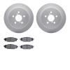 4302-13026 Geospec Brake Rotors with 3000-Series Ceramic Brake Pads Kit, 2005-2009 Subaru, Position: Rear - image 1