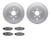 4302-13027 Geospec Brake Rotors with 3000-Series Ceramic Brake Pads Kit, 2008-2015 Subaru, Position: Rear - image 1