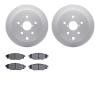 4302-13028 Geospec Brake Rotors with 3000-Series Ceramic Brake Pads Kit, 2015-2021 Subaru, Position: Rear - image 1