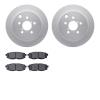 4302-13031 Geospec Brake Rotors with 3000-Series Ceramic Brake Pads Kit, 2014-2018 Subaru, Position: Rear - image 1