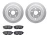 4302-13032 Geospec Brake Rotors with 3000-Series Ceramic Brake Pads Kit, 2006-2014 Subaru, Position: Rear - image 1