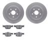 4302-13037 Geospec Brake Rotors with 3000-Series Ceramic Brake Pads Kit, Fits Select Subaru, Position: Rear - image 1