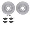 4302-16001 Geospec Brake Rotors with 3000-Series Ceramic Brake Pads Kit, 2017-2021 Alfa Romeo, Position: Rear - image 1