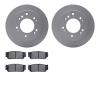 4302-21009 Geospec Brake Rotors with 3000-Series Ceramic Brake Pads Kit, 2003-2006 Kia/Hyundai/Genesis, Position: Rear - image 1