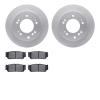 4302-21010 Geospec Brake Rotors with 3000-Series Ceramic Brake Pads Kit, 2007-2009 Kia/Hyundai/Genesis, Position: Rear - image 1