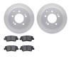 4302-21018 Geospec Brake Rotors with 3000-Series Ceramic Brake Pads Kit, 2010-2013 Kia/Hyundai/Genesis, Position: Rear - image 1