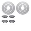 4302-21023 Geospec Brake Rotors with 3000-Series Ceramic Brake Pads Kit, Fits Select Kia/Hyundai/Genesis, Position: Rear - image 1