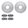 4302-21025 Geospec Brake Rotors with 3000-Series Ceramic Brake Pads Kit, Fits Select Kia/Hyundai/Genesis, Position: Rear - image 1