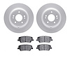 4302-21033 Geospec Brake Rotors with 3000-Series Ceramic Brake Pads Kit, Fits Select Kia/Hyundai/Genesis, Position: Rear - image 1