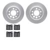 4302-27008 Geospec Brake Rotors with 3000-Series Ceramic Brake Pads Kit, 1975-1987 Volvo, Position: Rear - image 1
