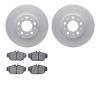 4302-27011 Geospec Brake Rotors with 3000-Series Ceramic Brake Pads Kit, 1995-1998 Volvo, Position: Front - image 1