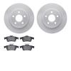 4302-27023 Geospec Brake Rotors with 3000-Series Ceramic Brake Pads Kit, 2004-2013 Volvo, Position: Rear - image 1