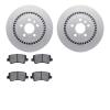 4302-27031 Geospec Brake Rotors with 3000-Series Ceramic Brake Pads Kit, 2008-2018 Volvo, Position: Rear - image 1
