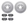 4302-27036 Geospec Brake Rotors with 3000-Series Ceramic Brake Pads Kit, 2007-2010 Volvo, Position: Rear - image 1