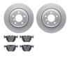 4302-31027 Geospec Brake Rotors with 3000-Series Ceramic Brake Pads Kit, 2004-2010 BMW, Position: Rear - image 1