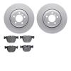4302-31044 Geospec Brake Rotors with 3000-Series Ceramic Brake Pads Kit, 2002-2005 BMW, Position: Rear - image 1