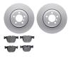 4302-31046 Geospec Brake Rotors with 3000-Series Ceramic Brake Pads Kit, 2005-2008 BMW, Position: Rear - image 1
