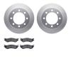 4302-40018 Geospec Brake Rotors with 3000-Series Ceramic Brake Pads Kit, 2003-2008 Mopar, Position: Rear - image 1