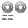 4302-40019 Geospec Brake Rotors with 3000-Series Ceramic Brake Pads Kit, 1997-2000 Mopar, Position: Rear - image 1