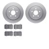 4302-42010 Geospec Brake Rotors with 3000-Series Ceramic Brake Pads Kit, 2006-2010 Mopar, Position: Rear - image 1