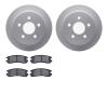 4302-52003 Geospec Brake Rotors with 3000-Series Ceramic Brake Pads Kit, 1997-2005 GM, Position: Rear - image 1
